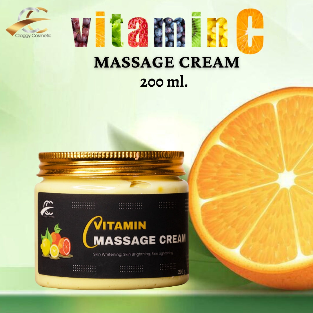 Craggy Vitamin C Massage Cream: Nourish, Brighten &amp; Rejuvenate Your Skin