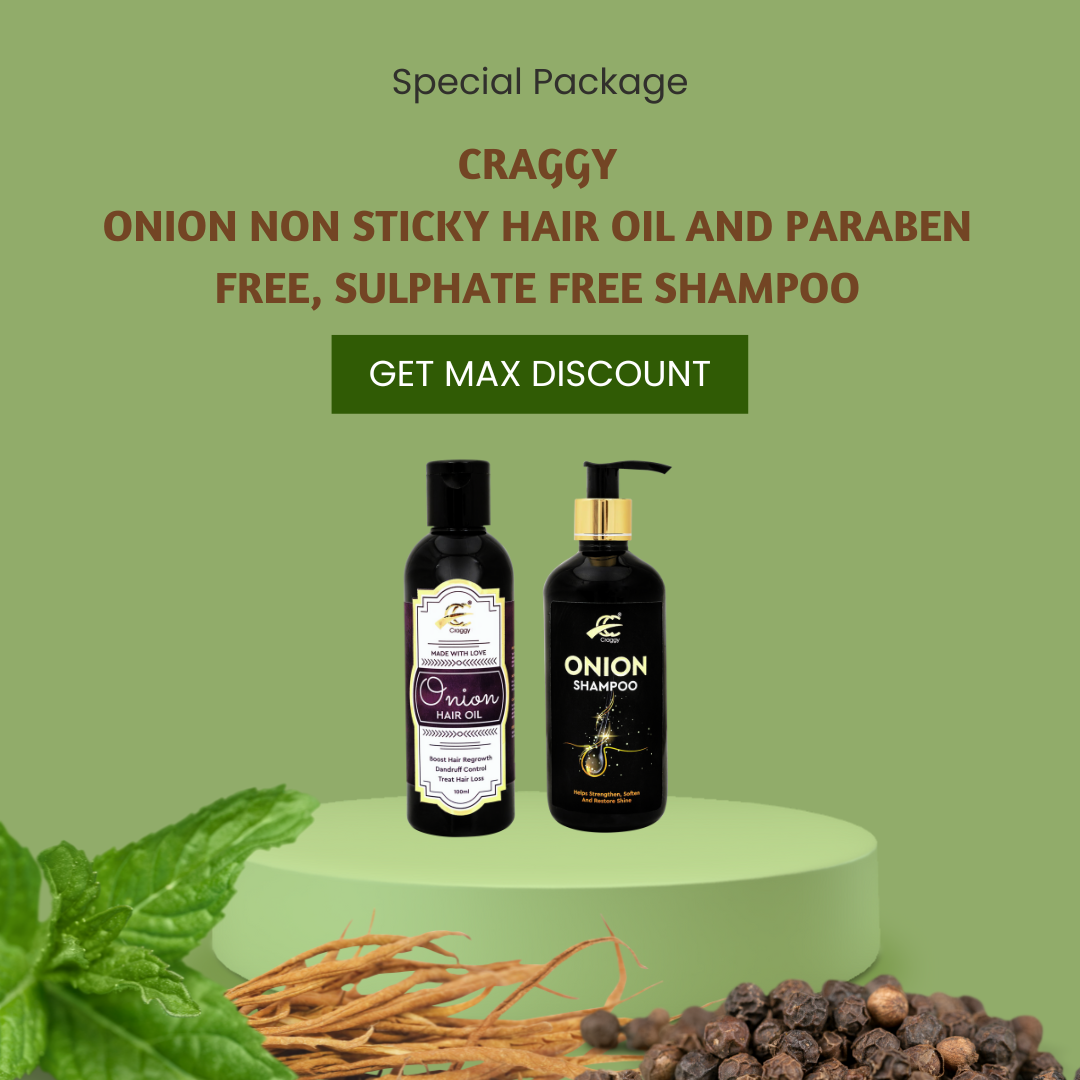 Onion Hair Shampoo (300 ML ) And Hair Oil (100 ML ) Combo