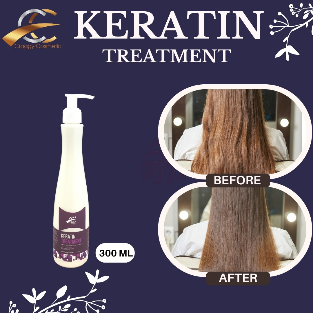 Keratin Treatment (A Solution for Smoother, Shinier, and Stronger Hair)(300 ml.)