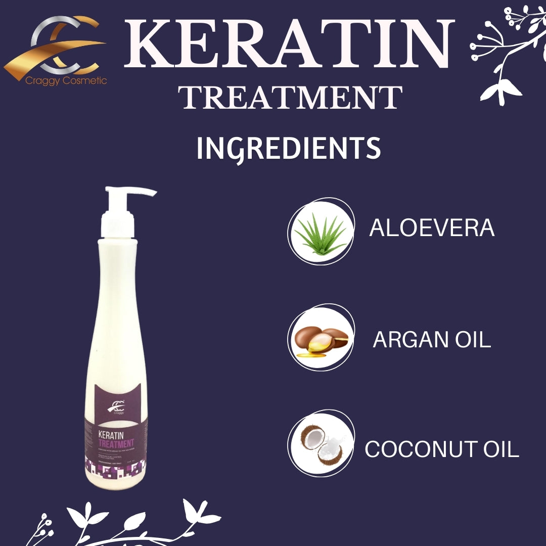 Keratin Treatment (A Solution for Smoother, Shinier, and Stronger Hair)(300 ml.)