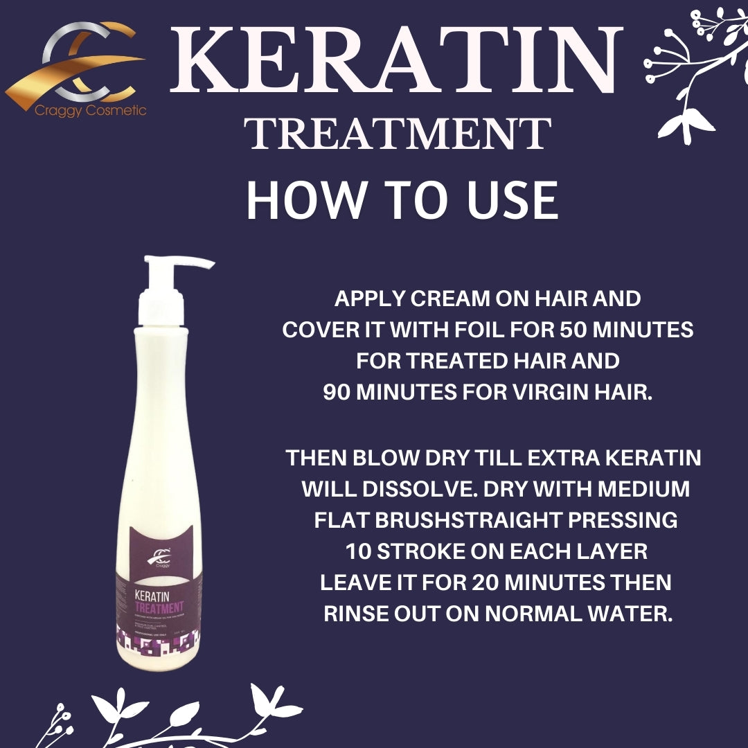 Keratin Treatment (A Solution for Smoother, Shinier, and Stronger Hair)(300 ml.)