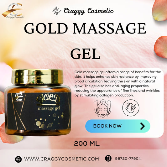 Gold Massage Gel (200 ml.) Adds a natural glow and radiance to the skin.