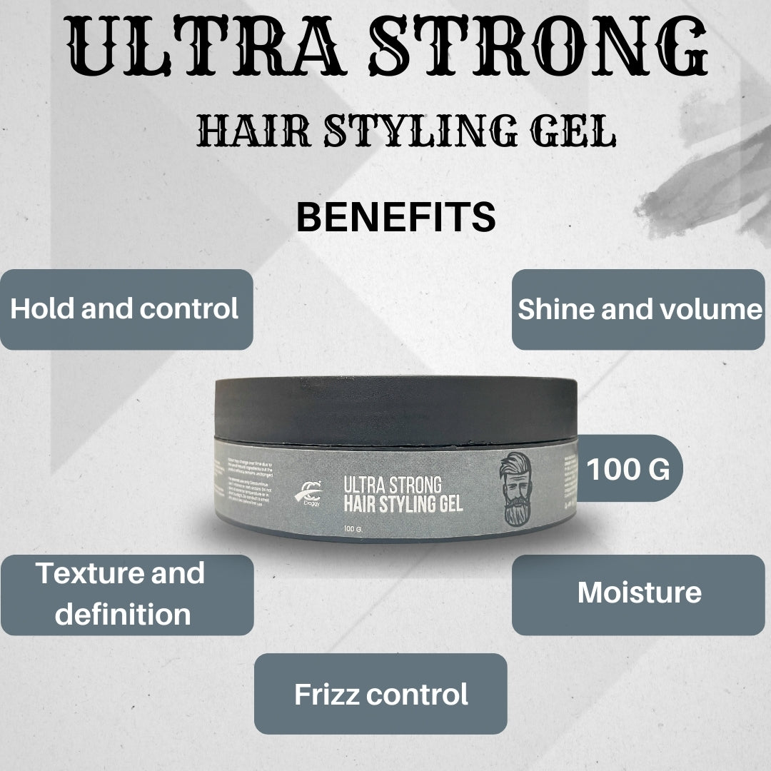 Ultra Strong Beard & Hair Styling Gel (100 g.)