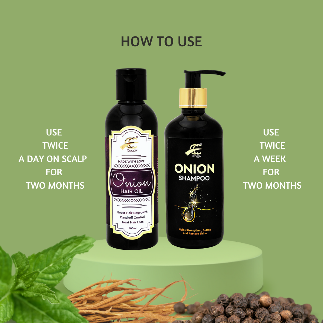 Onion Hair Shampoo (300 ML ) And Hair Oil (100 ML ) Combo