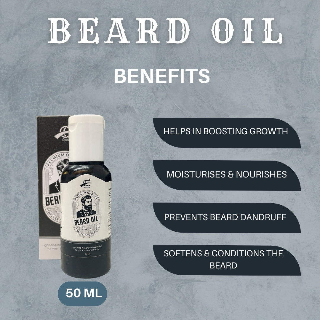 Beard Oil (50 ml) Thicker Looking Beard (Pack Of 2)