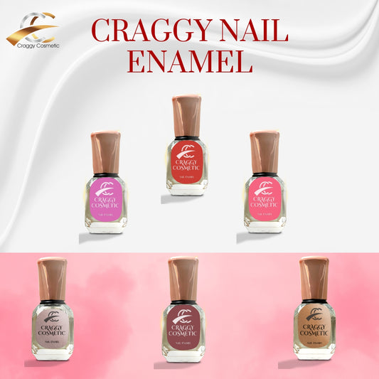 Craggy Nail Enamel 10.ml (Pack of 6 Pcs)