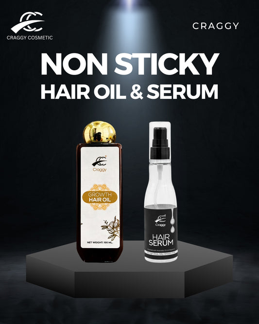 Craggy Non sticky Hair Serum And Hair Oil (100 ml)