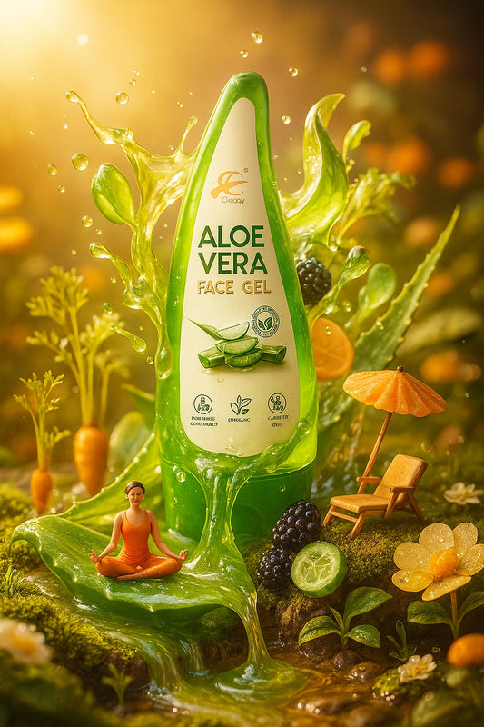 🌿 Craggy Aloe Vera Gel – Hydrating, Brightening & Refreshing (Saffron/Rose/Vitamin E) Pack of 2 ✨